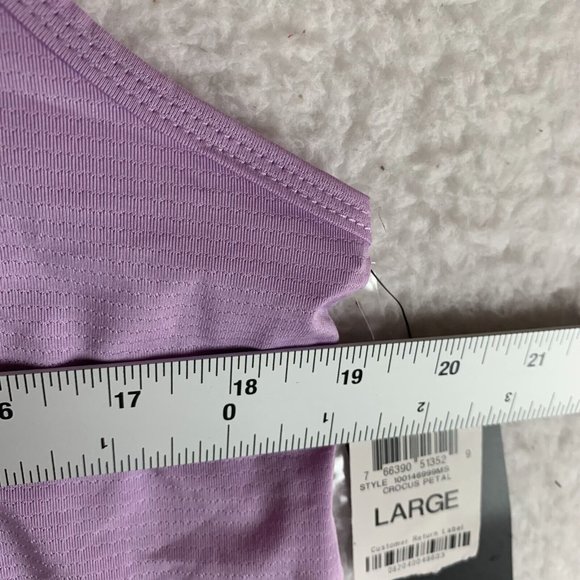 Ideology Tank Women's Large Crocus Petal Stretch Scoop Neck Pullover 7706 - Picture 6 of 8